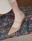 Oma™| Wine Strap Pumps