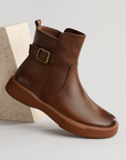 Jovena™| Leather Ankle Boots