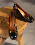 Celestina™| Buckle Heel Pumps