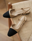 Bricia™| Satin Slingback Flats