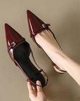 Jailyn™| Gloss Slingback Heels