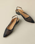 Kaela™| Shimmer Slingback Flats