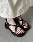 Kaydence™| Silver Block Sandals