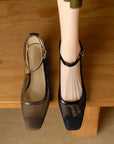 Noelle™| Mesh Block Heels