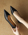 Maela™| Snakeskin Tip Flats