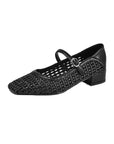 Mara™| Textured Strap Pumps