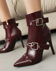 Kirella™| Buckle Stiletto Boots