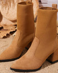 Harlow™| Knitted Leather Boots