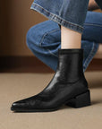 Solyra™| Leather Ankle Boots