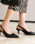 Gracelle™| Low Heeled Slingbacks