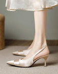 Polenne™| Satin Slingbacks