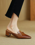 Giselle™| Genuine Leater Mules