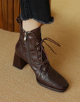 Virelia™| Leather Ankle Boots