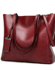 Yade™| Leather Crossbody-Tote Bag