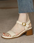Viana™| Leather Heels