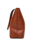 Yade™| Leather Crossbody-Tote Bag