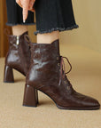 Virelia™| Leather Ankle Boots