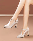 Lenaria™| Leather Heels