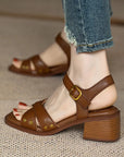 Fiorella™| Heeled Open Toe Shoes