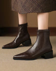 Solyra™| Leather Ankle Boots