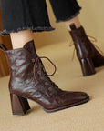 Virelia™| Leather Ankle Boots