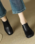 Vionara™| Leather Ankle Boots