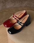 Tavessa™| Leather mary Janes
