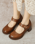 Agnes ™ | Leather Mary Janes