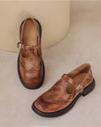 Risla™| Leather Mary Janes