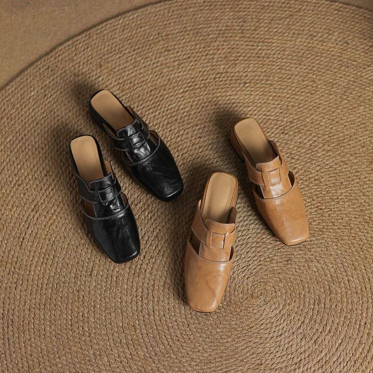 Alvessa™| Genuine Leather Mules