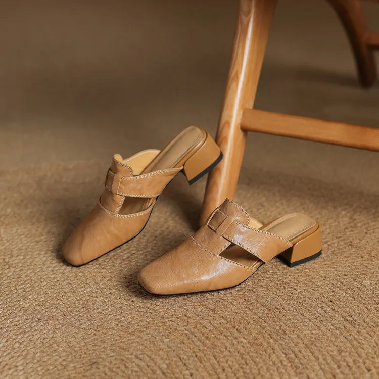 Alvessa™| Genuine Leather Mules
