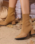 Harlow™| Knitted Leather Boots