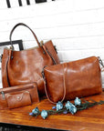 Riley™| Vintage 4-Piece Bag Set
