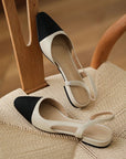 Bricia™| Satin Slingback Flats