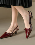 Jailyn™| Gloss Slingback Heels