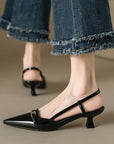 Jailyn™| Gloss Slingback Heels