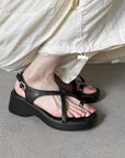Kaydence™| Silver Block Sandals