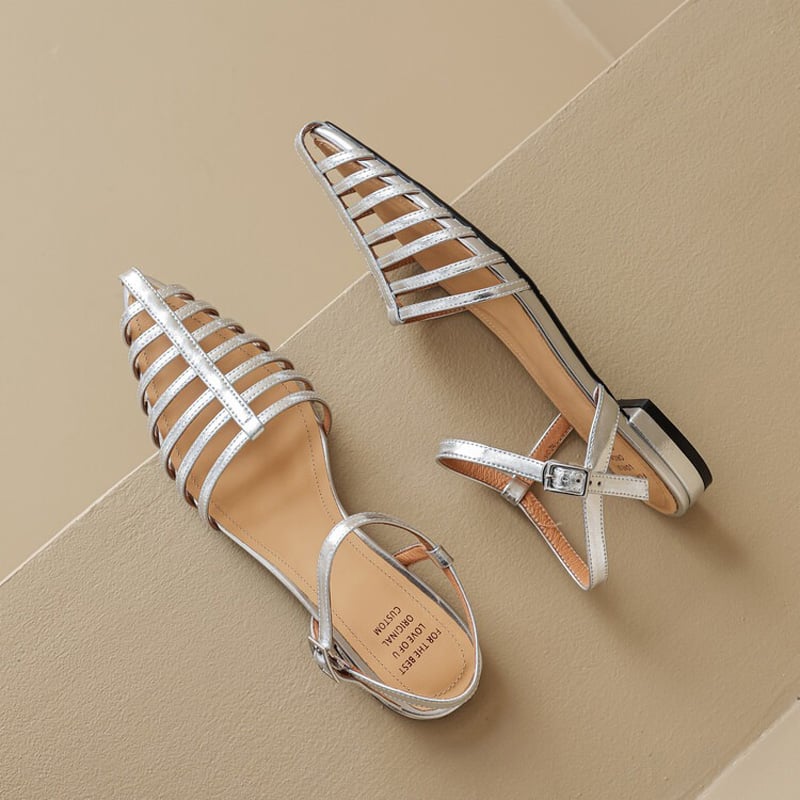 Kiara™| Elegant Flat Sandals