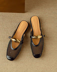 Elira™| Buckle Mules