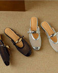 Elira™| Buckle Mules