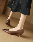 Maela™| Snakeskin Tip Flats