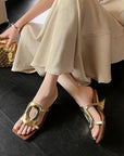 Kiara™| Bold Buckle Wedges