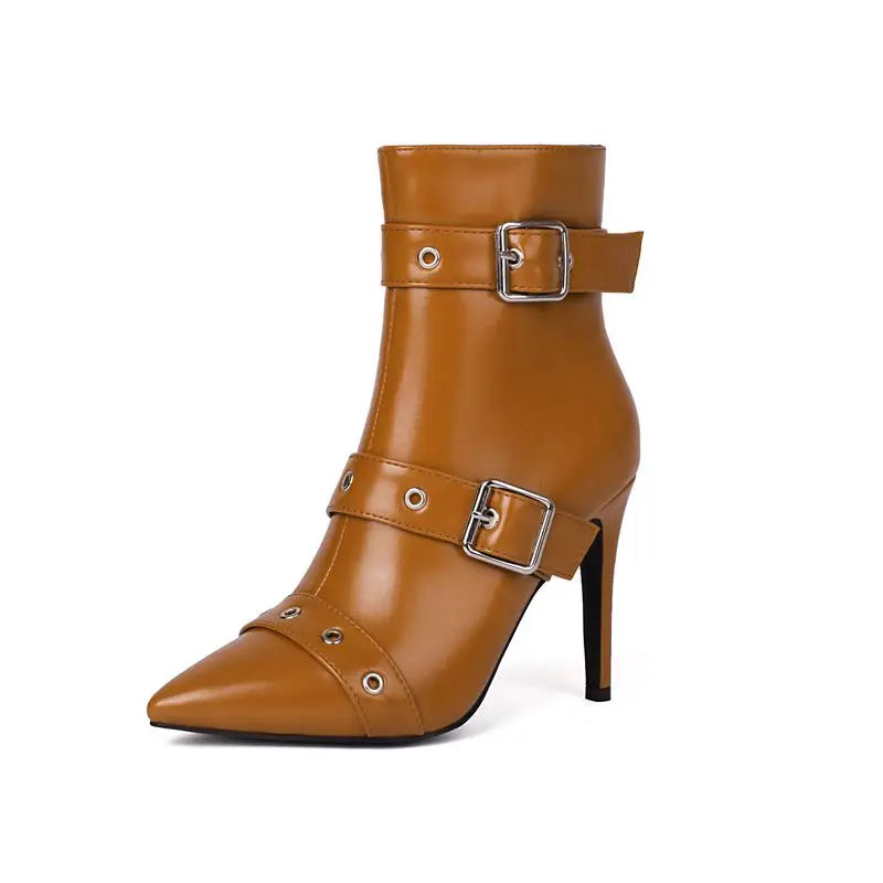 Kirella™| Buckle Stiletto Boots