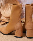 Harlow™| Knitted Leather Boots