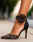 Cysella™| Leopard-Blossom Heels