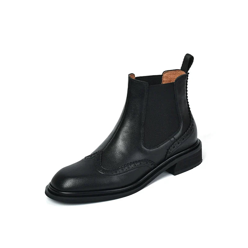 Olivra™| Leather Chelsea Boots