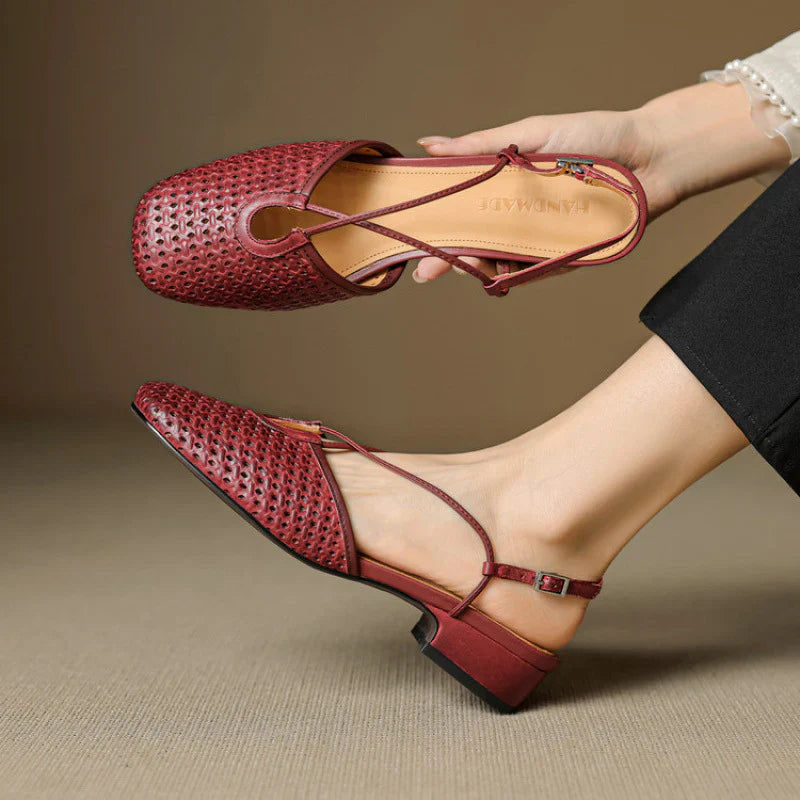 Celestelle™| Leather Slingbacks