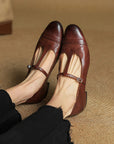 Galira™| Leather Flats