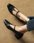 Galira™| Leather Flats