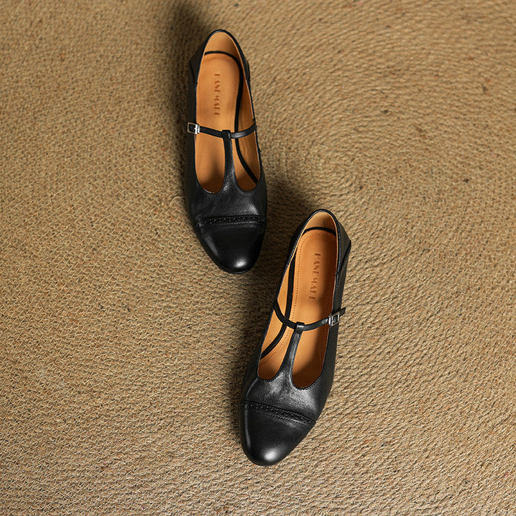 Galira™| Leather Flats